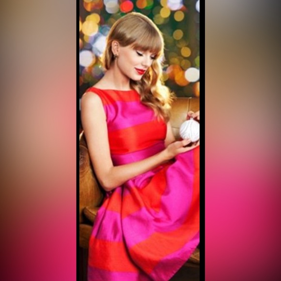 KATE SPADE Pink and Orange Stripes Dress - Picture 10 of 10